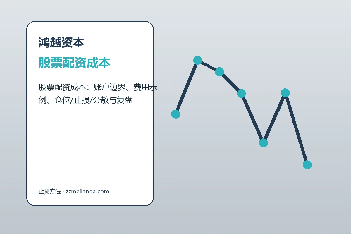 鸿越资本方案条件与服务结构示意